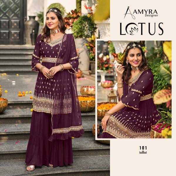 Amyra Lotus Georgette designer Exclusive Wear Designer Salwar Kameez